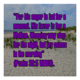 Psalm 30:5 WEBU Perfect Poster