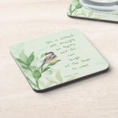 Psalm 31:25 zij is met de Manuscript van de Sterkt Bier Onderzetter (Linkerzijde)