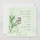 Psalm 31:25 zij is met de Manuscript van de Sterkt Kaart (Voorkant)