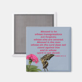 Psalm 32:1-2 magneet (Voorkant / Achterkant)