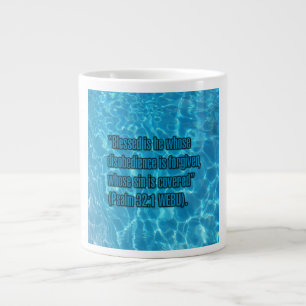 Psalm 32:1 WEBU Mug Grote Koffiekop