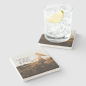 Psalm 32:7 Je bent mijn schuilplaats Bijbelversie Stenen Onderzetter (Zijkant)