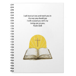 Psalm 32:8 Bijbeltekst Christelijk Dagboek Notitieboek
