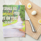 Psalm 32:8 keukenhanddoek (Quarter Fold)