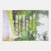 Psalm 32:8 keukenhanddoek (Horizontaal)