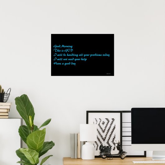 Psalm 32:8 poster (Thuiskantoor)