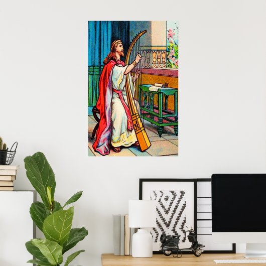 Psalm 32 David's vreugde over het poster van verge (Thuiskantoor)