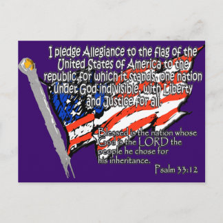 Psalm 33:12 briefkaart