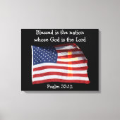 Psalm 33:12 Canvas (Voorkant)