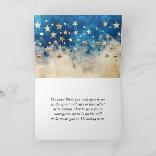 Psalm 33:12 Gezegend is de natie USA-vlag Bijbel Kaart (Binnen)