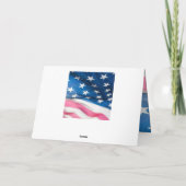 Psalm 33:12 Gezegend is de natie USA Vlag  Kaart (Achterkant)