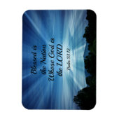 Psalm 33:12 Gezegend is de natie waarvan God de go Magneet (Verticaal)