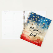 Psalm 33:12 Gezegend is de Nation USA Vlag Bijbel Planner (Display)