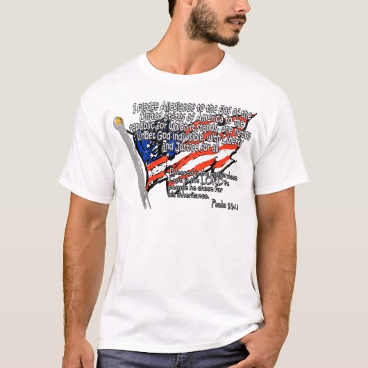 Psalm 33:12 t-shirt (Voorkant)