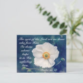 Psalm 33:18 Hoop in Zijn onfaalbare liefde, Schrif Briefkaart (Staand voorkant)