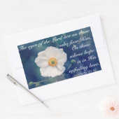 Psalm 33:18 Hoop in Zijn onfaalbare liefde, Schrif Rechthoekige Sticker (Envelop)