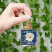 Psalm 33:18 Hoop in Zijn onfaalbare liefde, Schrif Sleutelhanger (Hand)