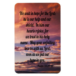 Psalm 33:20-22 magneet