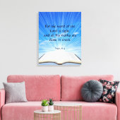 Psalm 33:4 canvas afdruk (Insitu (Woonkamer))