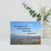 Psalm 33:5 briefkaart (Staand voorkant)