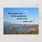 Psalm 33:5 briefkaart (Voorkant)