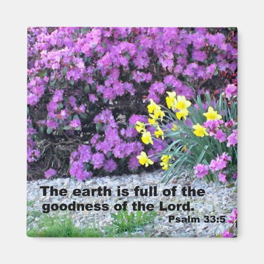 Psalm 33:5 magneet (Voorkant)