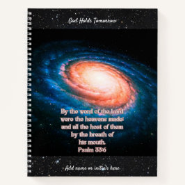 Psalm 33:6 Galaxy Notitieboek