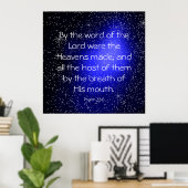 Psalm 33:6 poster (Thuiskantoor)