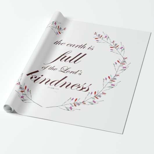 Psalm 33 cadeaupapier (Uitgerold)