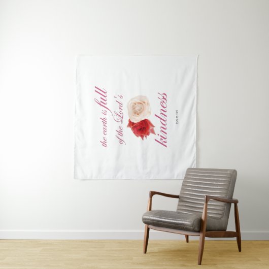 Psalm 33: "De aarde is vol van de goedheid des Her Wandkleed (In situ)