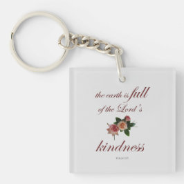 Psalm-33, De Aarde is vol van de Kindness van de H Sleutelhanger