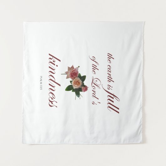 Psalm-33, De Aarde is vol van de Kindness van de H Wandkleed (Voorkant (horizontaal))