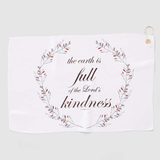 Psalm 33 golfhanddoek (Horizontaal)