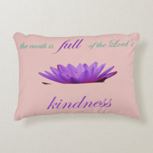 Psalm 33 paarse lotusvriendelijkheid accent kussen