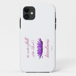 Psalm 33 paarse lotusvriendelijkheid Case-Mate iPhone case