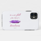 Psalm 33 paarse lotusvriendelijkheid Case-Mate iPhone case (Achterkant (horizontaal))