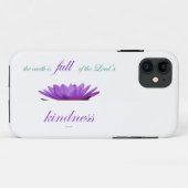 Psalm 33 paarse lotusvriendelijkheid Case-Mate iPhone case (Achterkant (horizontaal))