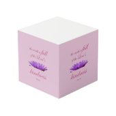 Psalm 33 paarse lotusvriendelijkheid kubus (Achter hoekig)