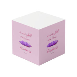 Psalm 33 paarse lotusvriendelijkheid kubus