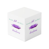 Psalm 33 paarse lotusvriendelijkheid kubus (Achter hoekig)