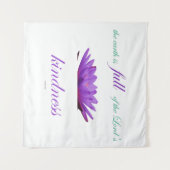 Psalm 33 paarse lotusvriendelijkheid wandkleed (Voorkant (horizontaal))