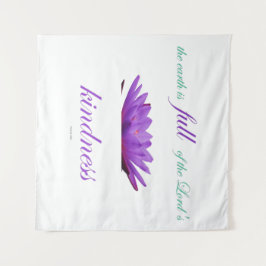 Psalm 33 paarse lotusvriendelijkheid wandkleed