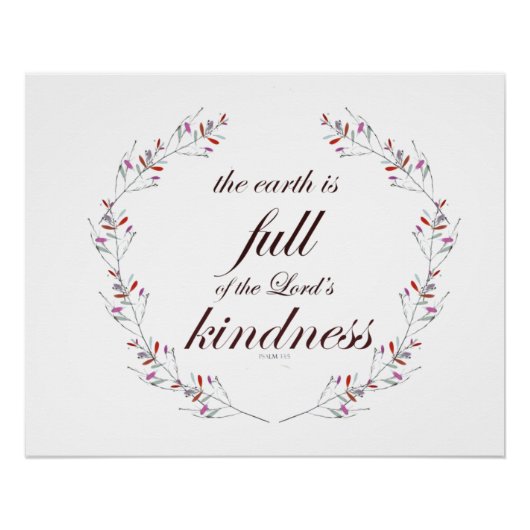 Psalm 33 perfect poster (Voorkant)