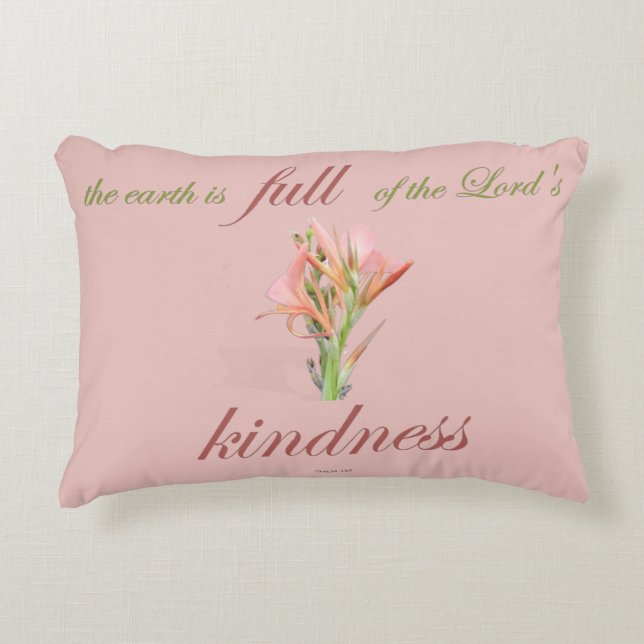 Psalm 33: Vriendelijkheid Accent Kussen (Voorkant)