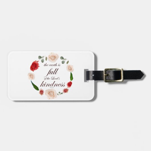 Psalm 33: Vriendelijkheid Bagagelabel (Voorkant horizontaal)