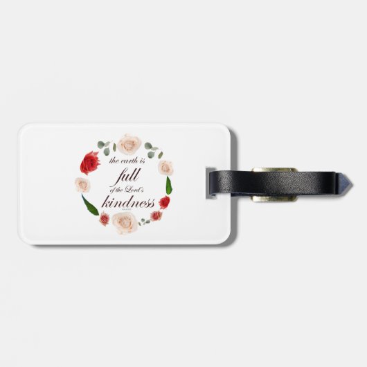 Psalm 33: Vriendelijkheid Bagagelabel (Achterkant horizontaal)