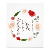 Psalm 33: Vriendelijkheid Foto Afdruk (Voorkant)