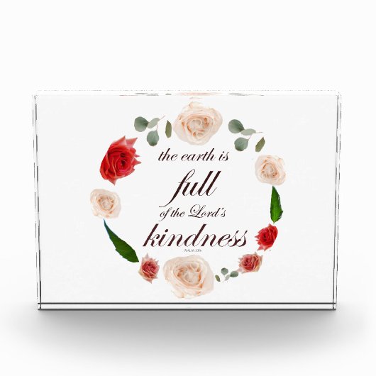 Psalm 33: Vriendelijkheid Fotoblokken (Voorkant)