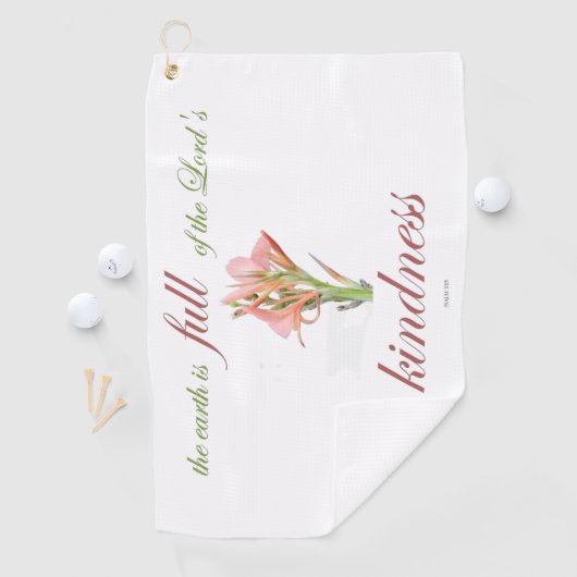 Psalm 33: Vriendelijkheid Golfhanddoek (Insitu)