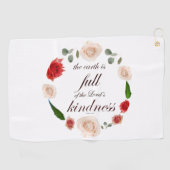 Psalm 33: Vriendelijkheid Golfhanddoek (Horizontaal)